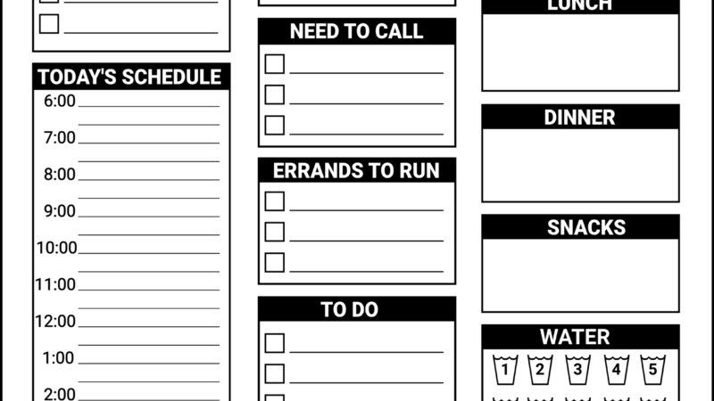 Creating the Perfect Daily Planner Printable