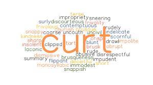 Synonyms Of Curt